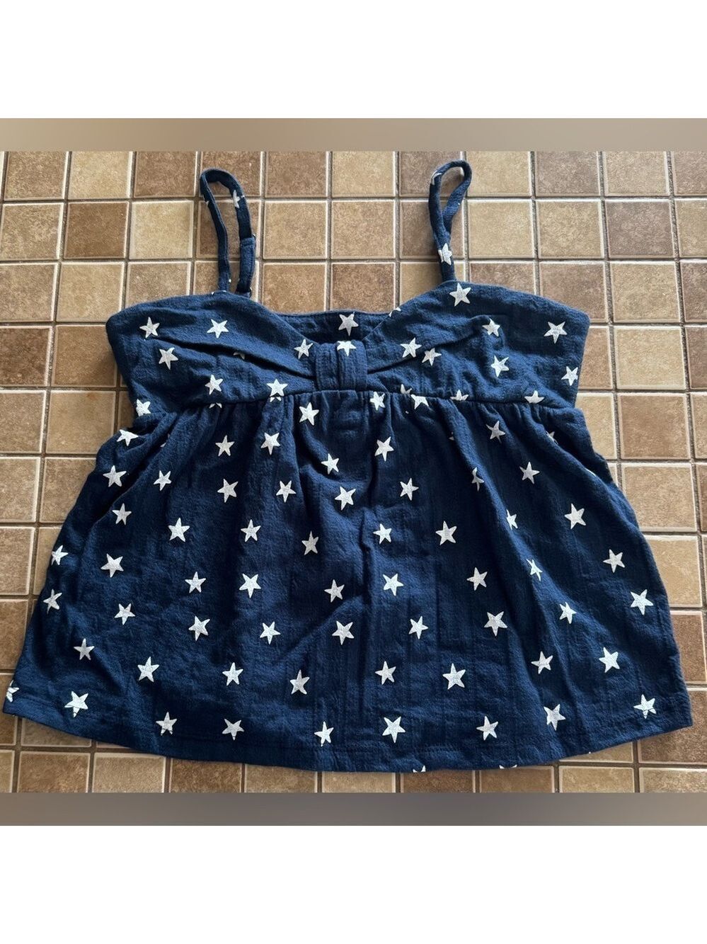 Old Navy Kids Camisole - Navy with White Stars